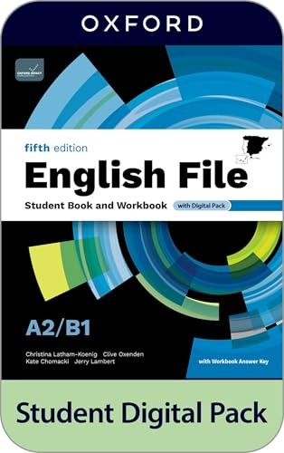 Cubierta de English File 5th Edition A2/B1. Student's Book and Workbook and digital with Key Pack