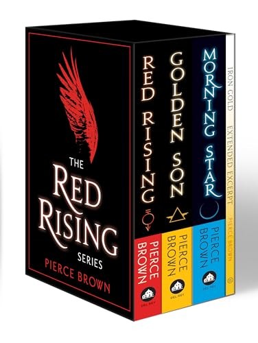 Cubierta de Red Rising 3-Book Box Set: Red Rising, Golden Son, Morning Star, and an exclusive extended excerpt of Iron Gold: 1-3