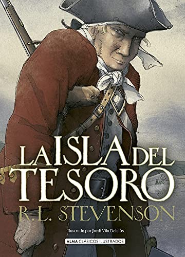 Cubierta de La isla del tesoro (Clásicos ilustrados)