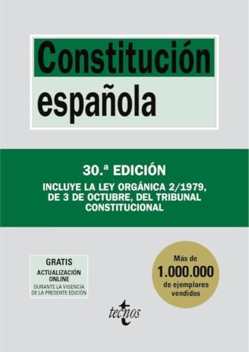 Cubierta de Constitución Española (Derecho - Biblioteca de Textos Legales)