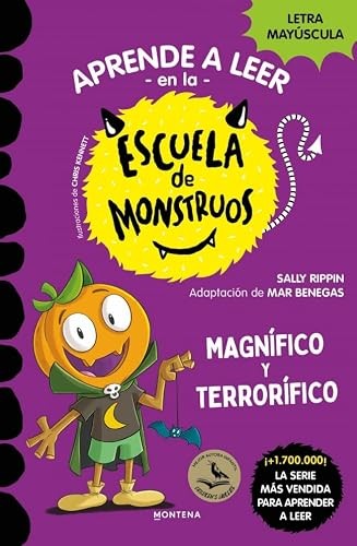 Cubierta de Aprender a leer en la Escuela de Monstruos 25 - Magnífico y terrorífico: En letra MAYÚSCULA (libros para niños a partir de 5 años)