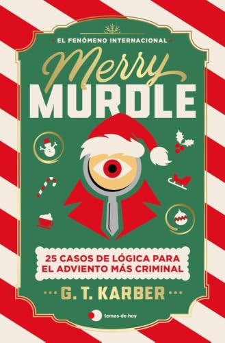 Cubierta de Merry Murdle: 25 casos de lógica para el Adviento más criminal (Voces de hoy)